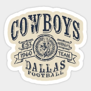 Cowboys Vintage Football Sticker